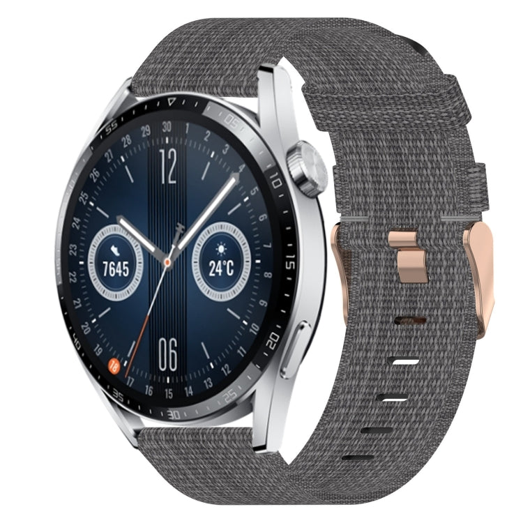 20mm Nylon Woven Watch Band, For Huawei Watch GT3 Pro 43mm, For Huawei Watch GT3 42mm, For Huawei Watch GT2 42mm, For Huawei Watch 2, For Honor Watch ES, For Honor MagicWatch2 42mm