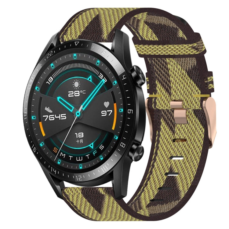 20mm Nylon Woven Watch Band, For Huawei Watch GT3 Pro 43mm, For Huawei Watch GT3 42mm, For Huawei Watch GT2 42mm, For Huawei Watch 2, For Honor Watch ES, For Honor MagicWatch2 42mm