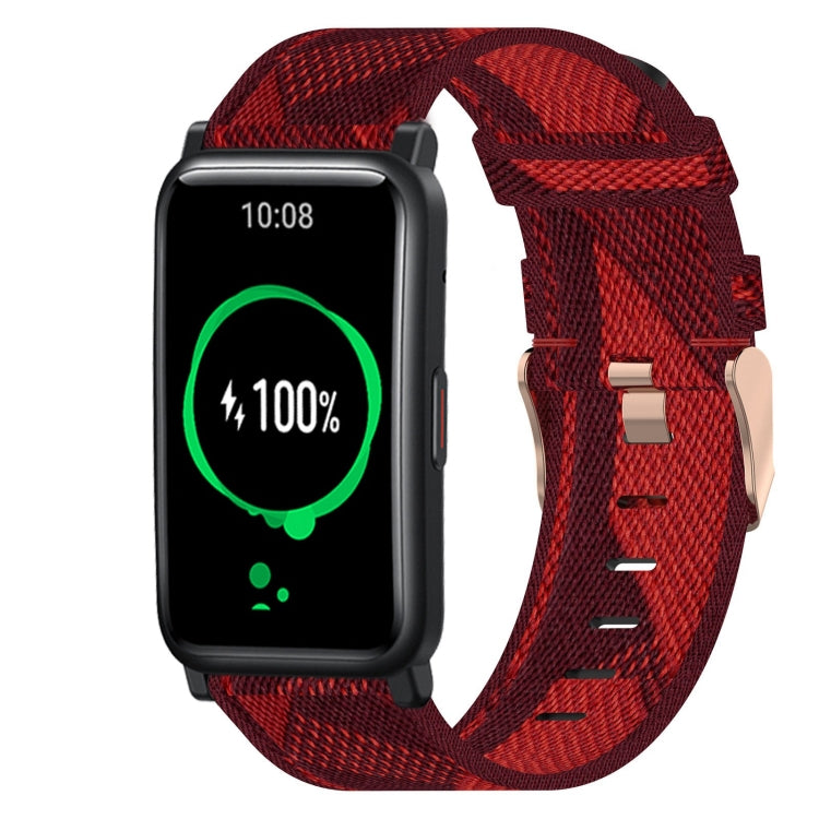 20mm Nylon Woven Watch Band, For Huawei Watch GT3 Pro 43mm, For Huawei Watch GT3 42mm, For Huawei Watch GT2 42mm, For Huawei Watch 2, For Honor Watch ES, For Honor MagicWatch2 42mm
