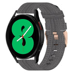 20mm Nylon Woven Watch Band, For Samsung Galaxy Watch 4 40mm, For Samsung Galaxy Watch 4 44mm, For Samsung  Galaxy Watch 4 Classic 42mm, For Samsung  Galaxy Watch 4 Classic 46mm, For Samsung Galaxy Watch 3 41mm, For Samsung Galaxy Watch Active 2 40mm