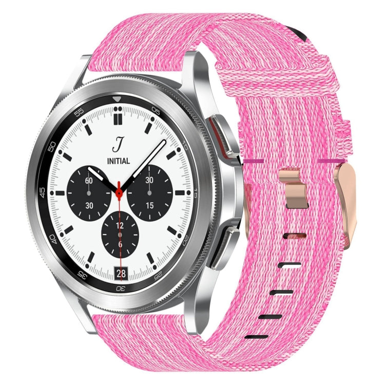 20mm Nylon Woven Watch Band, For Samsung Galaxy Watch 4 40mm, For Samsung Galaxy Watch 4 44mm, For Samsung  Galaxy Watch 4 Classic 42mm, For Samsung  Galaxy Watch 4 Classic 46mm, For Samsung Galaxy Watch 3 41mm, For Samsung Galaxy Watch Active 2 40mm