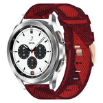 20mm Nylon Woven Watch Band, For Samsung Galaxy Watch 4 40mm, For Samsung Galaxy Watch 4 44mm, For Samsung  Galaxy Watch 4 Classic 42mm, For Samsung  Galaxy Watch 4 Classic 46mm, For Samsung Galaxy Watch 3 41mm, For Samsung Galaxy Watch Active 2 40mm