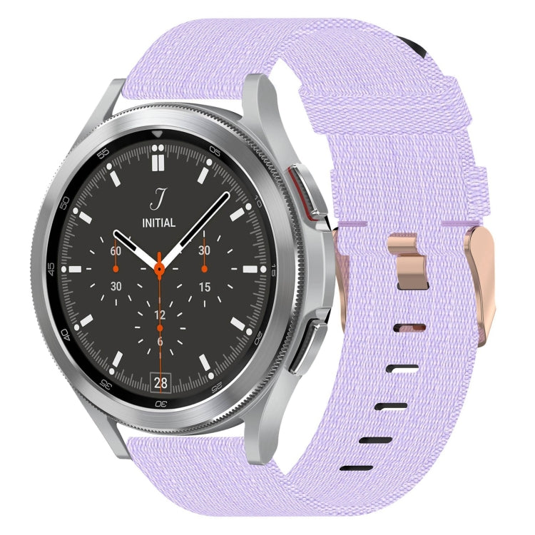 20mm Nylon Woven Watch Band, For Samsung Galaxy Watch 4 40mm, For Samsung Galaxy Watch 4 44mm, For Samsung  Galaxy Watch 4 Classic 42mm, For Samsung  Galaxy Watch 4 Classic 46mm, For Samsung Galaxy Watch 3 41mm, For Samsung Galaxy Watch Active 2 40mm