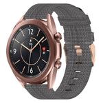 20mm Nylon Woven Watch Band, For Samsung Galaxy Watch 4 40mm, For Samsung Galaxy Watch 4 44mm, For Samsung  Galaxy Watch 4 Classic 42mm, For Samsung  Galaxy Watch 4 Classic 46mm, For Samsung Galaxy Watch 3 41mm, For Samsung Galaxy Watch Active 2 40mm