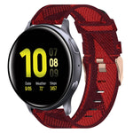 20mm Nylon Woven Watch Band, For Samsung Galaxy Watch Active 2 44mm, For Samsung Galaxy Watch Active 40mm, For Samsung Galaxy Watch 42mm, For Samsung Gear Sport, For Samsung Gear S2 Classic