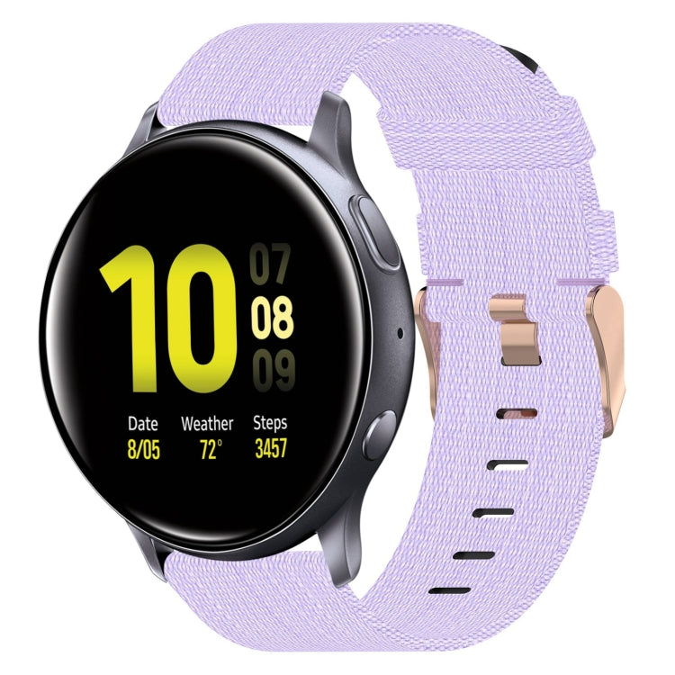20mm Nylon Woven Watch Band, For Samsung Galaxy Watch Active 2 44mm, For Samsung Galaxy Watch Active 40mm, For Samsung Galaxy Watch 42mm, For Samsung Gear Sport, For Samsung Gear S2 Classic