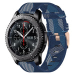22mm Nylon Woven Watch Band, For Samsung Galaxy Watch3 45mm, For Samsung Galaxy Watch 46mm, For Samsung Gear S3 Classic, For Samsung Gear S3 Frontier