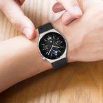 Protruding Head Silicone Strap Silver Buckle, For Huawei Watch GT2 42mm / Watch 2 20mm, For Honor Magic Watch 2 42mm 20mm