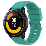 Protruding Head Silicone Strap Silver Buckle, For Samsung Galaxy Watch3 45mm 22mm, For Samsung Galaxy Gear S3 Classic 22mm, For Samsung Galaxy Gear S3 Frontier 22mm, For Samsung Galaxy Watch Heart-S 20mm
