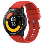 Protruding Head Silicone Strap Silver Buckle, For Samsung Galaxy Watch Heart-L 20mm, For Samsung Galaxy Watch4 40mm/44mm 20mm, For Samsung Galaxy Watch4 Classic 42mm/46mm 20mm, For Samsung Galaxy Watch3 41mm 20mm
