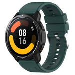 Protruding Head Silicone Strap Silver Buckle, For Samsung Galaxy Watch Heart-L 20mm, For Samsung Galaxy Watch4 40mm/44mm 20mm, For Samsung Galaxy Watch4 Classic 42mm/46mm 20mm, For Samsung Galaxy Watch3 41mm 20mm