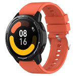Protruding Head Silicone Strap Silver Buckle, For Samsung Galaxy Watch 46mm 22mm