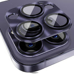ENKAY Aluminium Alloy Tempered Glass Lens Cover Film For iPhone 14 Pro / 14 Pro Max, For iPhone 14 Pro / 14 Pro Max