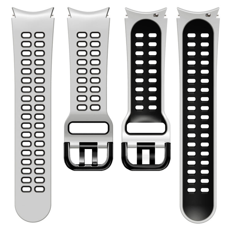 20mm Breathable Two-Color Silicone Watch Band, For Samsung Galaxy Watch 5  40mm, For Samsung Galaxy Watch 5  44mm