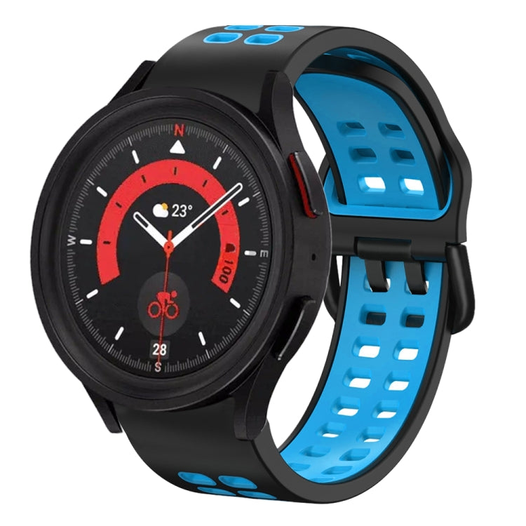 20mm Breathable Two-Color Silicone Watch Band, For Samsung Galaxy Watch 5  40mm, For Samsung Galaxy Watch 5  44mm