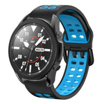 20mm Breathable Two-Color Silicone Watch Band, For Samsung Galaxy Watch 5 Pro  45mm, For Samsung Galaxy Watch 4 40mm