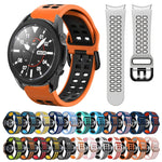 20mm Breathable Two-Color Silicone Watch Band, For Samsung Galaxy Watch 5 Pro  45mm, For Samsung Galaxy Watch 4 40mm