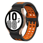 20mm Breathable Two-Color Silicone Watch Band, For Samsung Galaxy Watch 5 Pro  45mm, For Samsung Galaxy Watch 4 40mm