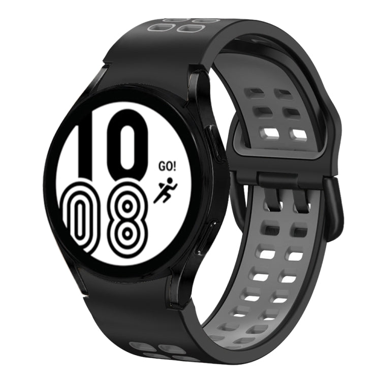 20mm Breathable Two-Color Silicone Watch Band, For Samsung Galaxy Watch 5 Pro  45mm, For Samsung Galaxy Watch 4 40mm