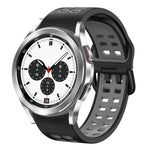 20mm Breathable Two-Color Silicone Watch Band, For Samsung Galaxy Watch 4 Classic 42mm, For Galaxy Watch Active 2