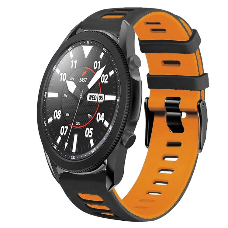 20mm Two-Color Silicone Watch Band, For Samsung Galaxy Watch 5 Pro  45mm, For Samsung Galaxy Watch 4 40mm