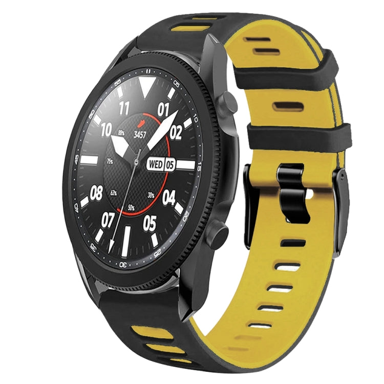 20mm Two-Color Silicone Watch Band, For Samsung Galaxy Watch 5 Pro  45mm, For Samsung Galaxy Watch 4 40mm