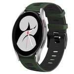20mm Two-Color Silicone Watch Band, For Samsung Galaxy Watch 5 Pro  45mm, For Samsung Galaxy Watch 4 40mm