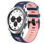 20mm Two-Color Silicone Watch Band, For Samsung Galaxy Watch 4 Classic 42mm, For Samsung Galaxy Watch Active 2