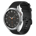 20mm Plaid Solid Color Silicone Watch Band, For Samsung Galaxy Watch4 44mm, For Samsung Galaxy Watch4 Classic 46mm, For Samsung Galaxy Watch4 Classic 42mm, For Samsung Galaxy Watch Active 2
