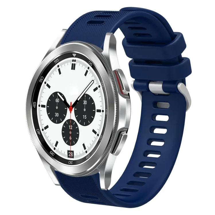 20mm Twill Solid Color Silicone Watch Band, For Samsung Galaxy Watch4 44mm, For Samsung Galaxy Watch4 Classic 46mm, For Samsung Galaxy Watch4 Classic 42mm, For Samsung Galaxy Watch Active 2