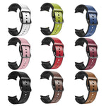 20mm Silicone Adhesive Leather Watch Band, For Samsung Galaxy Watch 5 40mm, For Samsung Galaxy Watch 5 44mm, For Samsung Galaxy Watch 5 Pro 45mm, For Samsung Galaxy Watch 4 40mm, For Samsung Galaxy Watch 4 44mm