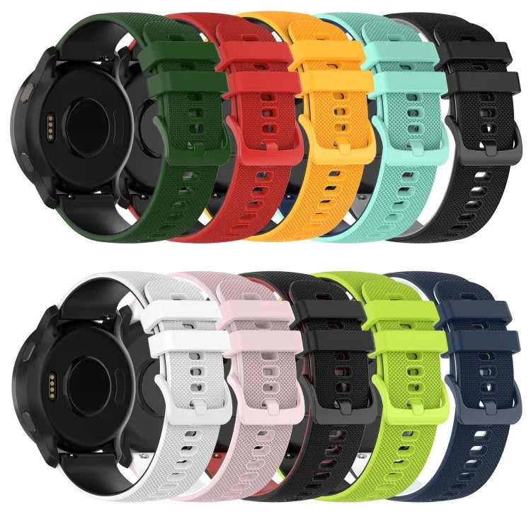 20mm Checkered Two-Color Silicone Watch Band, For Samsung Gear Sport, For Samsung Gear S2 Classic