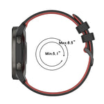 20mm Checkered Two-Color Silicone Watch Band, For Samsung Gear Sport, For Samsung Gear S2 Classic