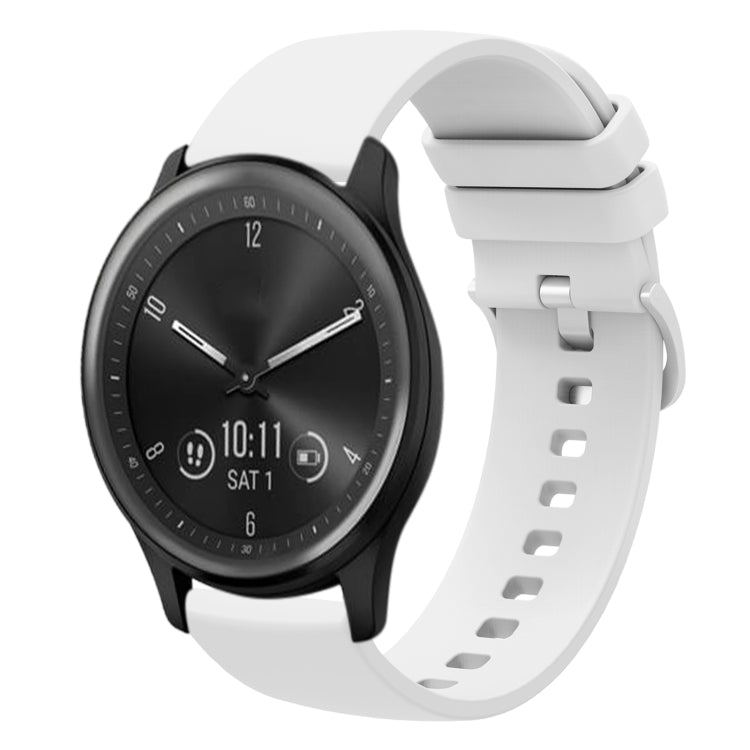 20mm Solid Color Soft Silicone Watch Band, For Garmin Vivomove Sport, For Garmin Venu 2 Plus, For Garmin Approach S40, For Garmin Forerunner 158