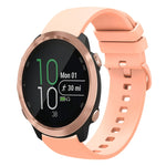 20mm Solid Color Soft Silicone Watch Band, For Garmin Forerunner 645 Music