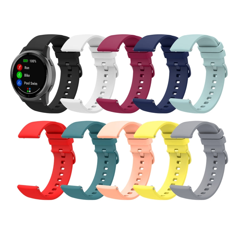 20mm Solid Color Soft Silicone Watch Band, For Amazfit GTS, For Amazfit BIP