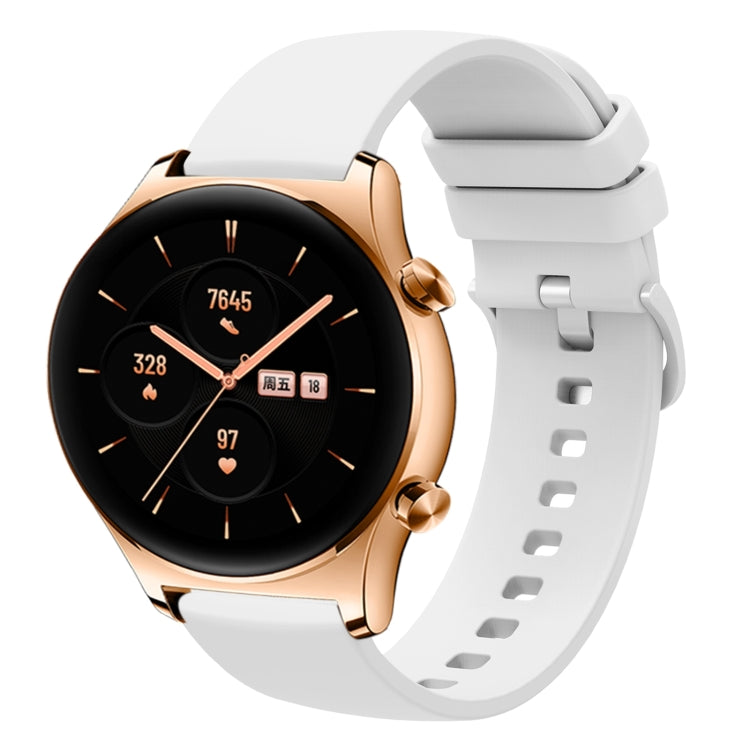 22mm Solid Color Soft Silicone Watch Band, For Honor Watch GS 3, For Honor Watch GS Pro, For Honor Magic Watch 2 46mm, For Honor Watch Dream