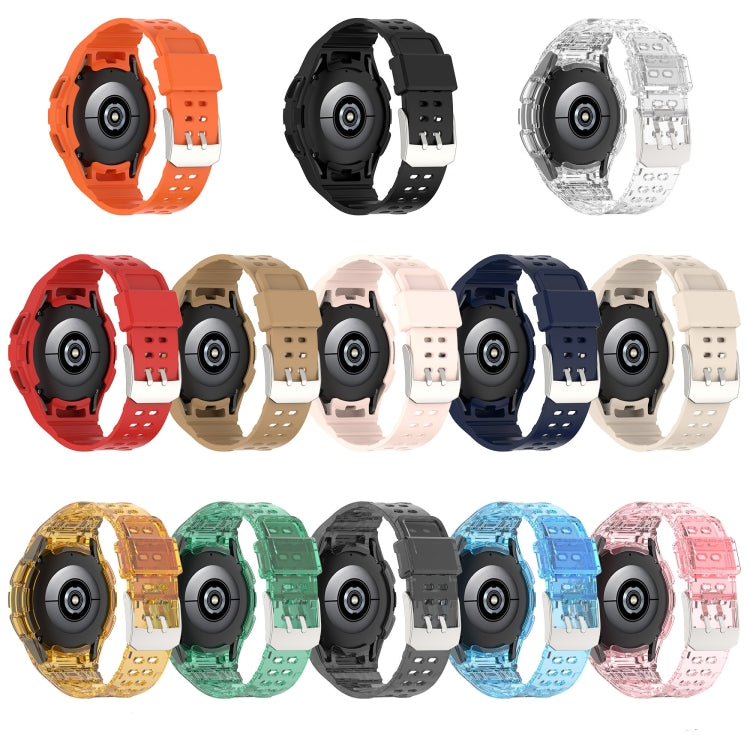 Armor Integrated TPU Double-Pin Buckle Smart Watch Band, For Samsung Galaxy Watch5 40mm, For Samsung Galaxy Watch5 44mm, For Samsung Galaxy Watch4 44mm