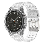 Armor Integrated TPU Double-Pin Buckle Smart Watch Band, For Samsung Galaxy Watch4 40mm, For Samsung Galaxy Watch4 Classic 46mm