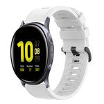 20mm Solid Color Soft Silicone Watch Band, For Samsung Galaxy Watch Active 2 44mm, For Samsung Galaxy Watch 42mm