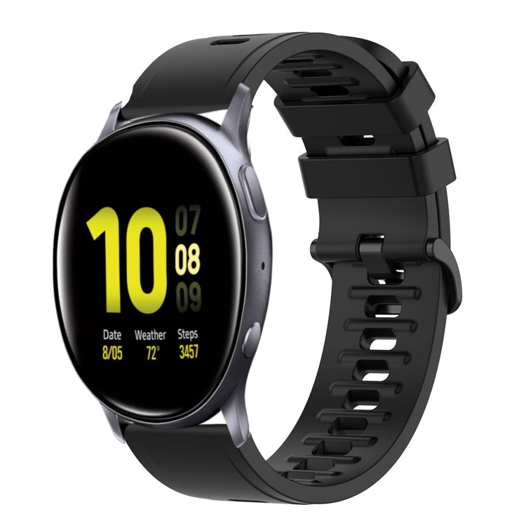 20mm Solid Color Soft Silicone Watch Band, For Samsung Galaxy Watch Active 2 44mm, For Samsung Galaxy Watch 42mm