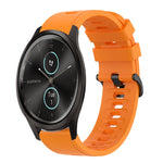 20mm Solid Color Soft Silicone Watch Band, For Garmin Garminmove Style, For Garmin Forerunner 645 Music