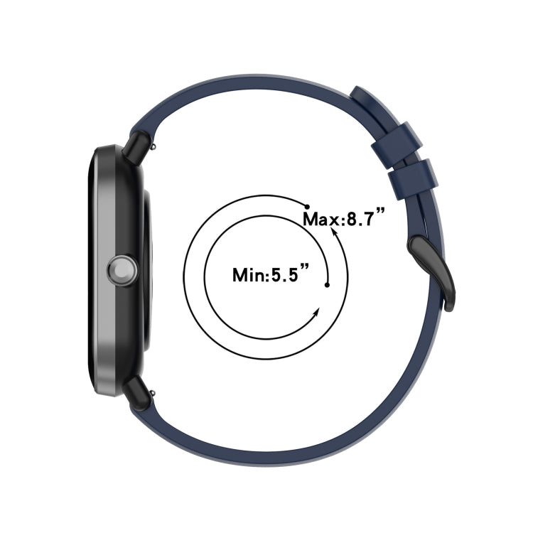 20mm Solid Color Soft Silicone Watch Band, For Garmin Garminmove Style, For Garmin Forerunner 645 Music