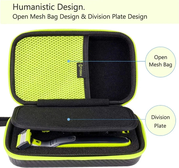 Razor EVA PU Box Travel Storage Bag For Philips QP2520 / QP2530 / QP2620 / QP2630 Shaver, For Philips QP2520