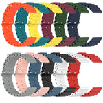 22mm Ocean Style Silicone Solid Color Watch Band, For Huawei Watch 3 Pro New