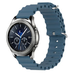 22mm Ocean Style Silicone Solid Color Watch Band, For Samsung Galaxy Watch3 45mm, For Samsung Galaxy Watch 46mm, For Samsung Gear S3 Classic, For Samsung Gear S3 Frontier