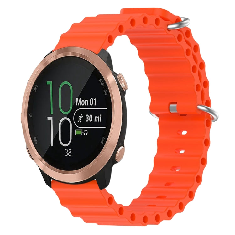 20mm Ocean Style Silicone Solid Color Watch Band, For Garmin Garminmove Style, For Garmin Forerunner 645 Music