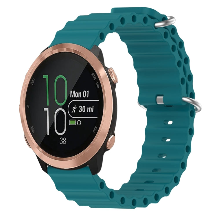 20mm Ocean Style Silicone Solid Color Watch Band, For Garmin Garminmove Style, For Garmin Forerunner 645 Music