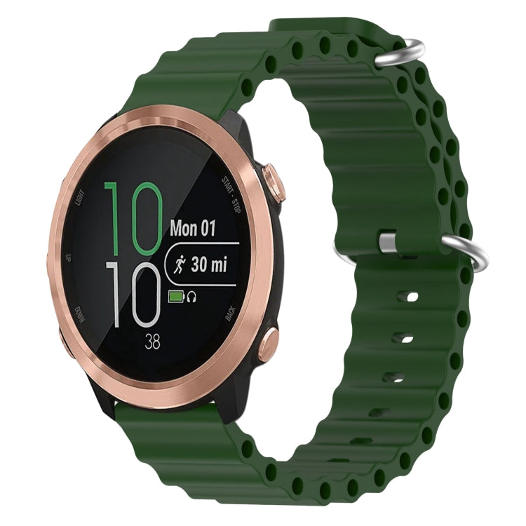 20mm Ocean Style Silicone Solid Color Watch Band, For Garmin Garminmove Style, For Garmin Forerunner 645 Music