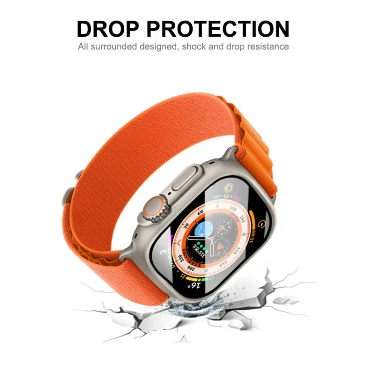 For Apple Watch Ultra 3 / 2 / 1 49mm ENKAY PC Frame 9H Tempered Glass Case